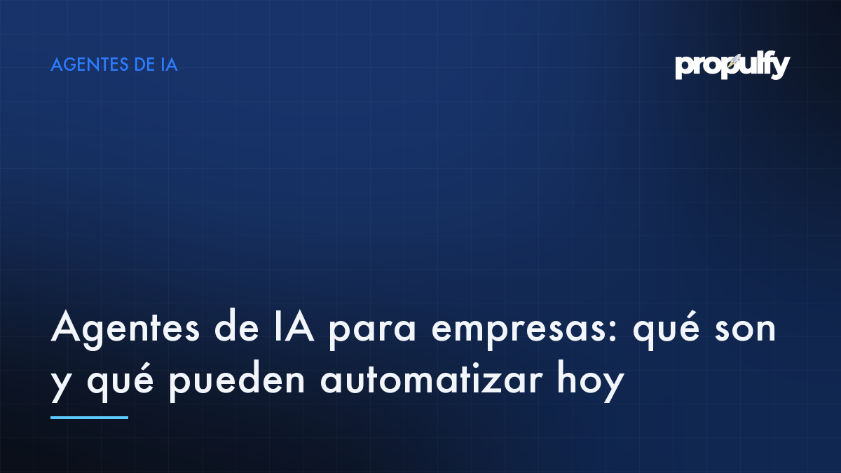 Agentes de IA para empresas